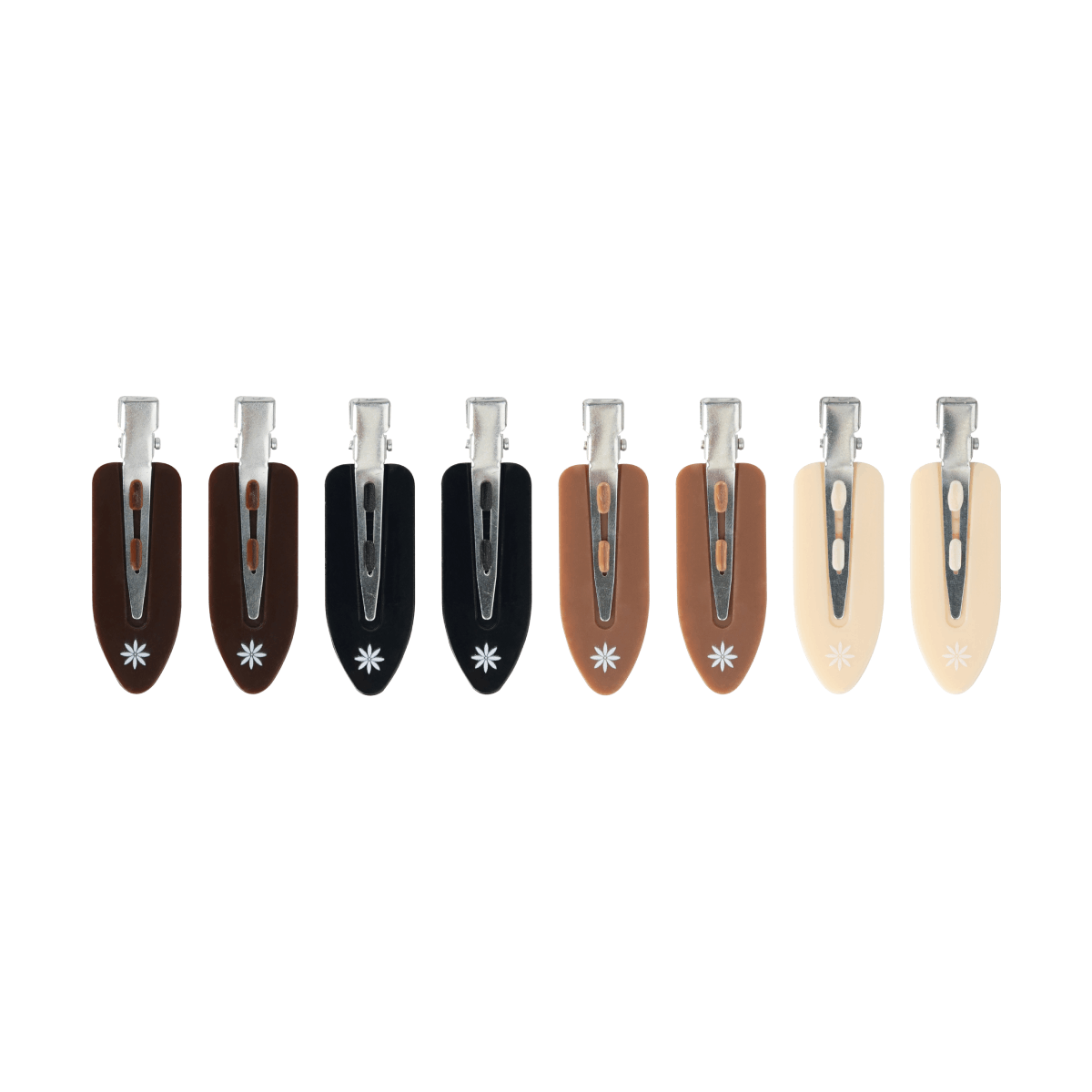 Brushworks Nude No Crease Hair Clips (Pack of 8)