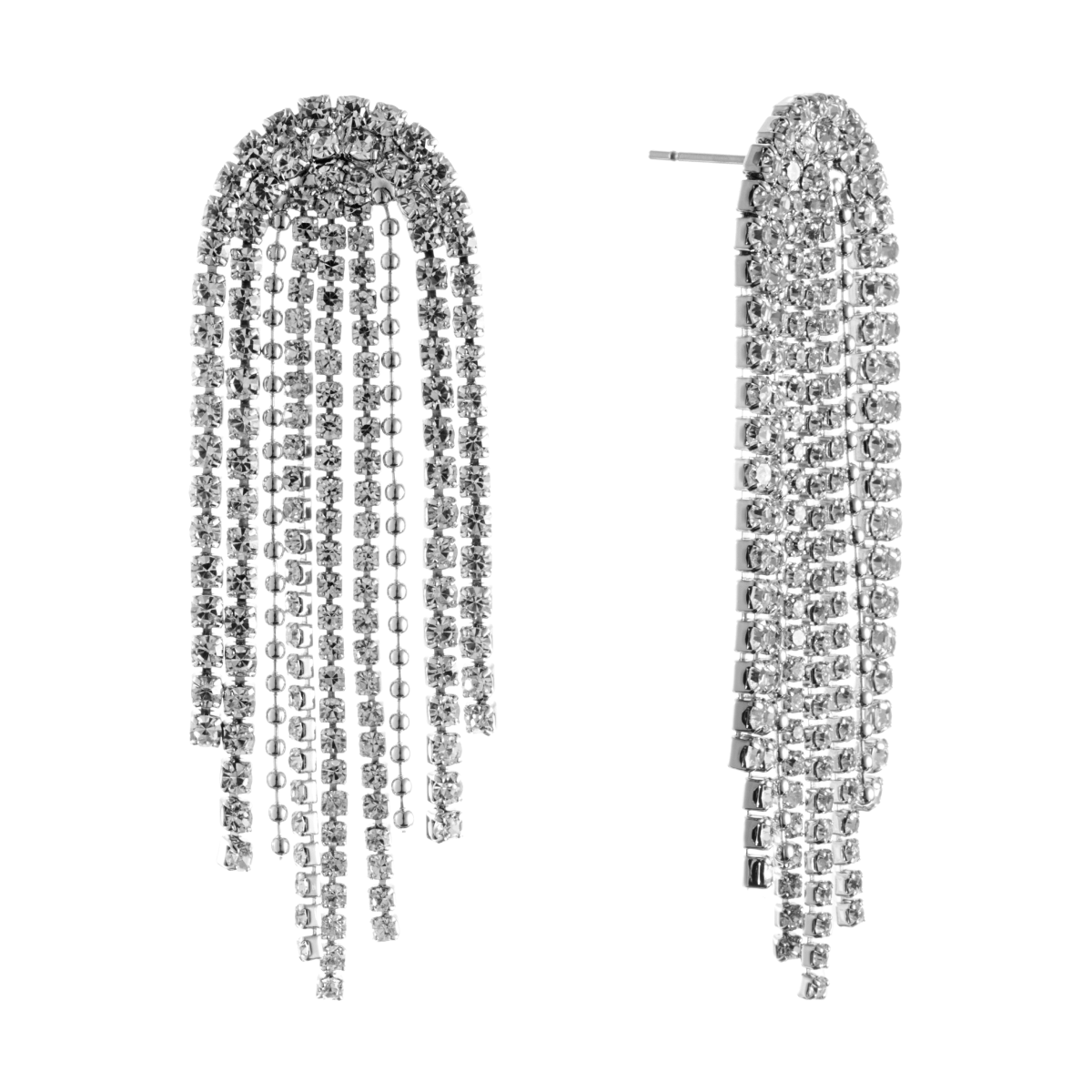 By Jolima Cabana Crystal Earring Silver