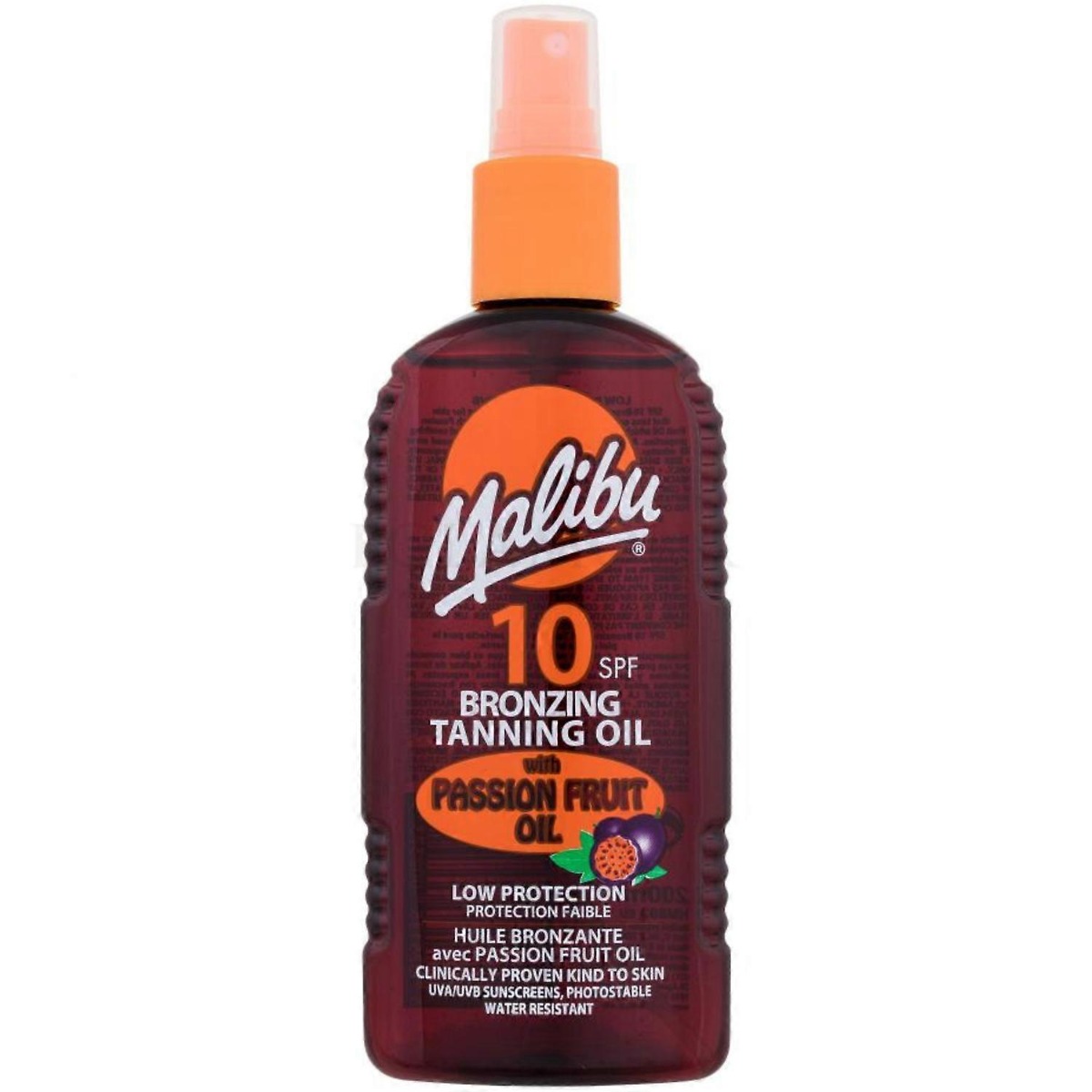 Malibu Broningz Tanning Oil Passion Fruit SPF10 200ml