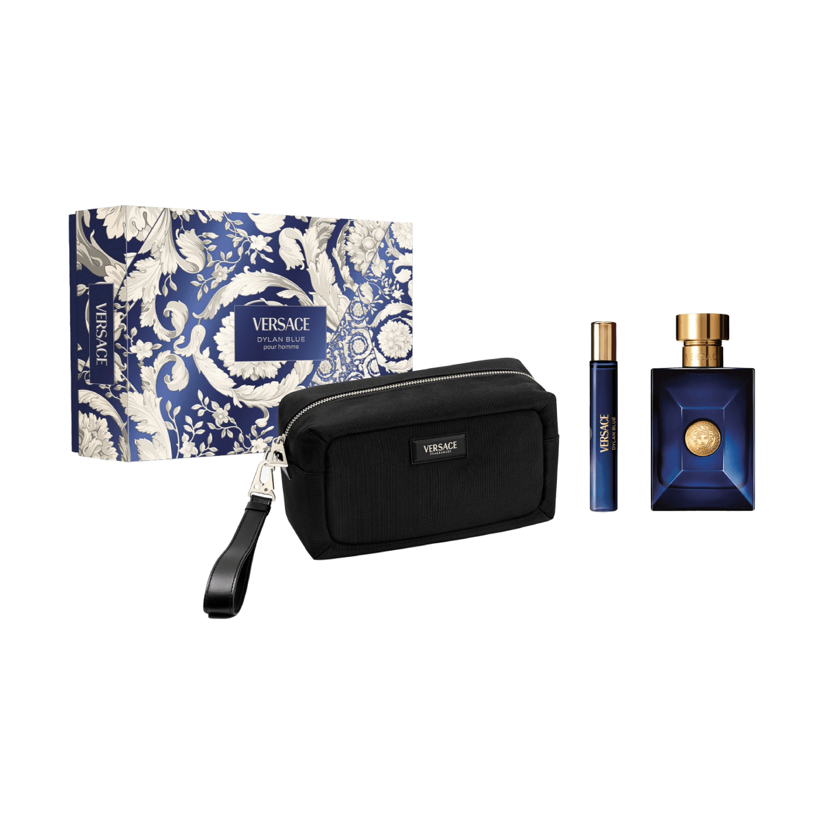 Versace Dylan Blue Pour Homme Edt 100ml Toilet Bag Giftset