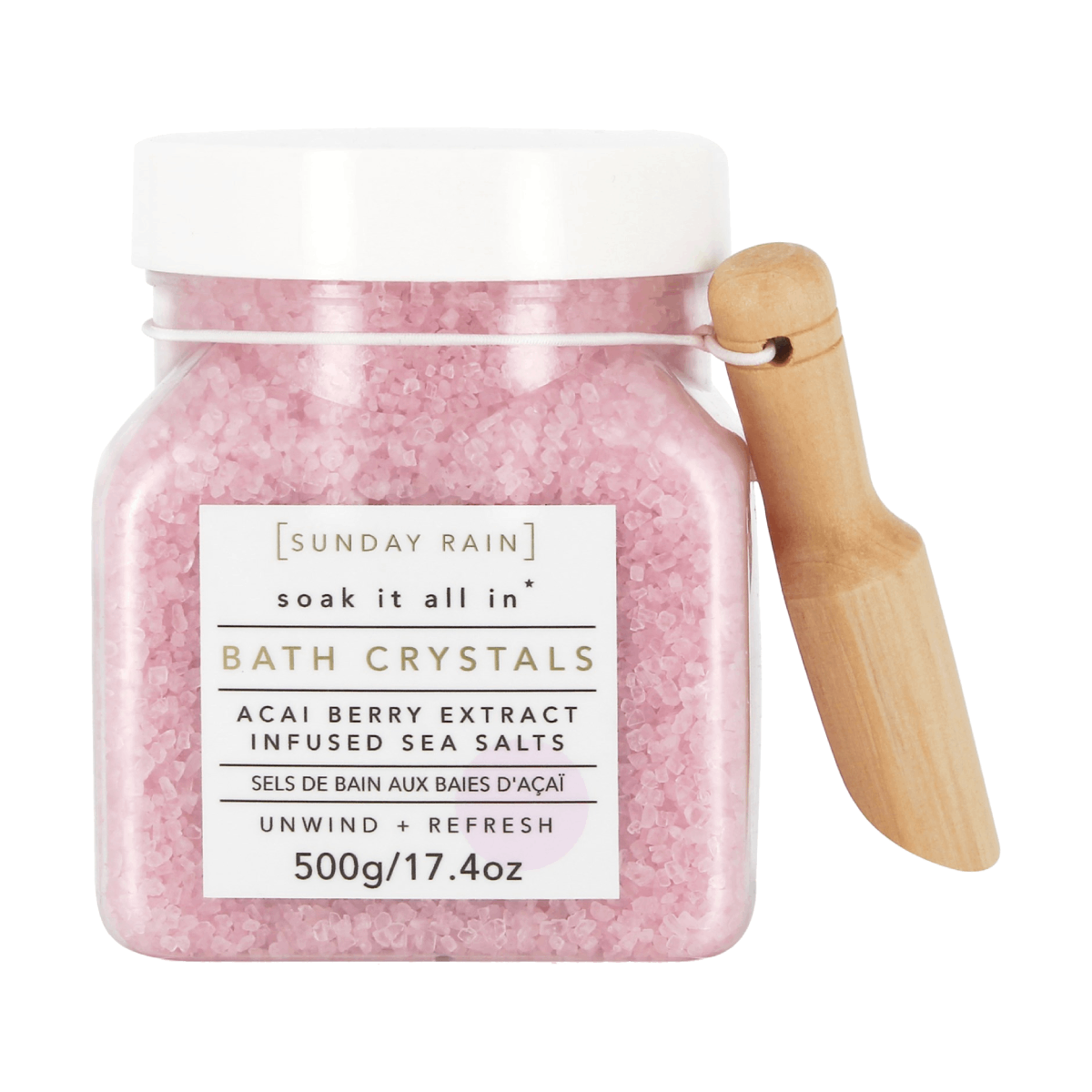 Sunday Rain Rose Bath Crystals 500g